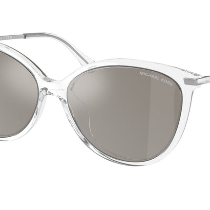 Michael Kors DUPONT MK2184U Cat Eye Sunglasses  30156G-Clear Transparent 58-140-15 - Color Map Transparent