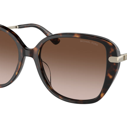 Michael Kors FLATIRON MK2185BU Square Sunglasses  300613-Dark Tortoise 54-140-17 - Color Map Tortoise