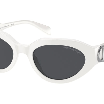Michael Kors EMPIRE OVAL MK2192 Oval Sunglasses  310087-Optic White 53-140-20 - Color Map White