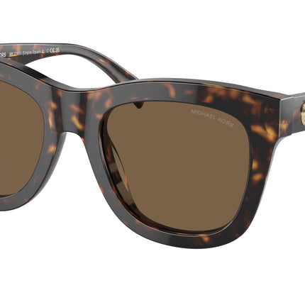 Michael Kors EMPIRE SQUARE 4 MK2193U Square Sunglasses  300673-Dark Tort 52-140-20 - Color Map Tortoise