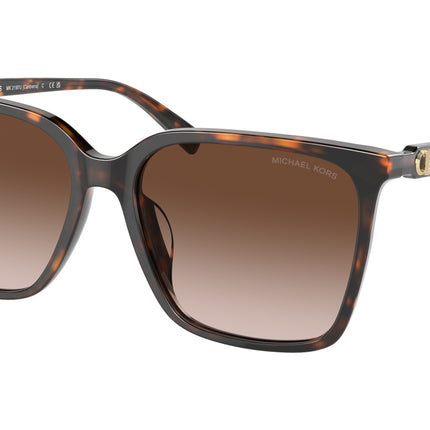 Michael Kors CANBERRA MK2197U Square Sunglasses  300613-Dark Tortoise 56-140-16 - Color Map Tortoise