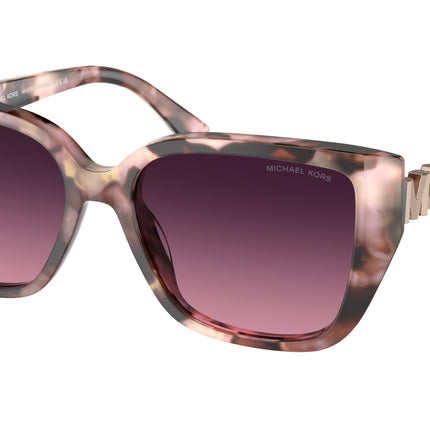 Michael Kors ACADIA MK2199 Rectangle Sunglasses  3946F4-Pink Pearlized Tortoise 55-135-17 - Color Map Pink