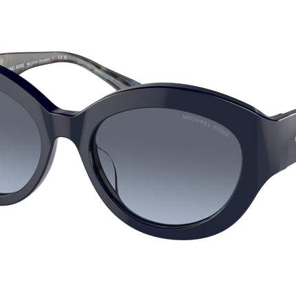 Michael Kors BRUSSELS MK2204U Cat Eye Sunglasses  39488F-Blue 54-140-18 - Color Map Blue