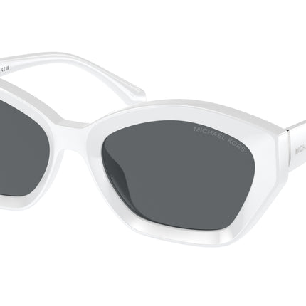 Michael Kors BEL AIR MK2209U Irregular Sunglasses  310087-Optic White 54-140-18 - Color Map White