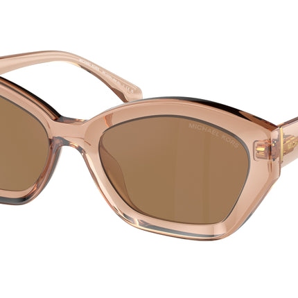 Michael Kors BEL AIR MK2209U Irregular Sunglasses  3999/O-Brown Transparent 54-140-18 - Color Map Brown