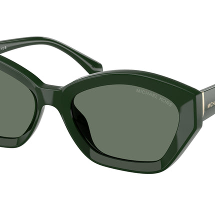 Michael Kors BEL AIR MK2209U Irregular Sunglasses  40063H-Bosco 54-140-18 - Color Map Green