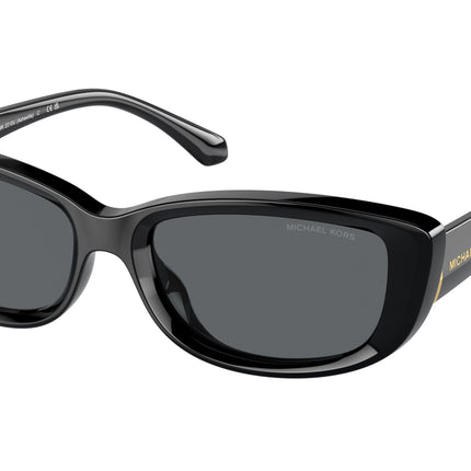 Michael Kors ASHEVILLE MK2210U Rectangle Sunglasses  300587-Black 54-140-17 - Color Map Black