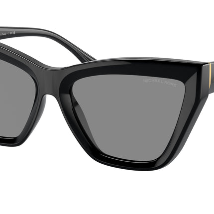Michael Kors DUBAI MK2211U Cat Eye Sunglasses  30053F-Black 57-140-17 - Color Map Black
