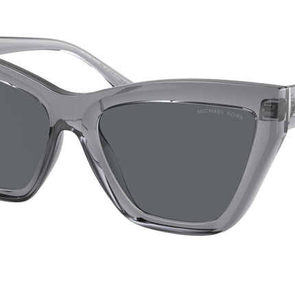 Michael Kors DUBAI MK2211U Cat Eye Sunglasses  397087-Blue Transparent 57-140-17 - Color Map Blue