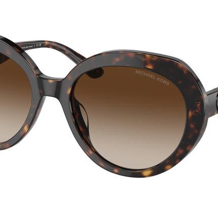 Michael Kors SAN LUCAS MK2214U Round Sunglasses  300613-Dark Tortoise 56-140-19 - Color Map Tortoise