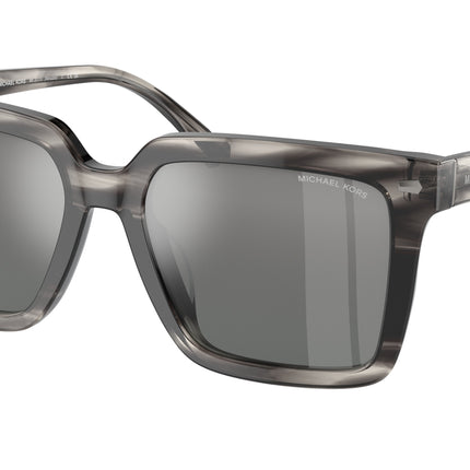 Michael Kors ABRUZZO MK2217U Square Sunglasses  396688-Black Horn 55-145-18 - Color Map Black