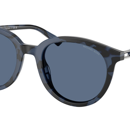 Michael Kors BIG BEND MK2227 Round Sunglasses  333380-Blue Tortoise 53-145-21 - Color Map Blue