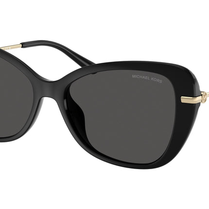 Michael Kors SAINT CROIX MK2230U Butterfly Sunglasses  300587-Black 56-140-16 - Color Map Black