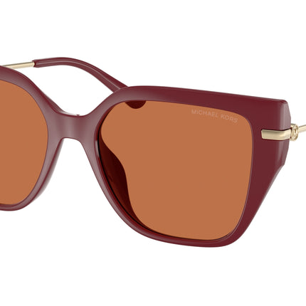 Michael Kors ST. BARTHS MK2231U Square Sunglasses  400473-Deep Red 54-140-17 - Color Map Red