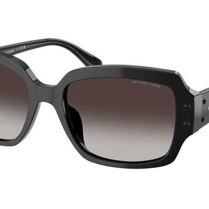 Michael Kors CHâTEL MK2233B Square Sunglasses  30058G-Black 55-140-18 - Color Map Black