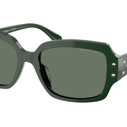 Michael Kors CHâTEL MK2233B Square Sunglasses  40063H-Bosco 55-140-18 - Color Map Green