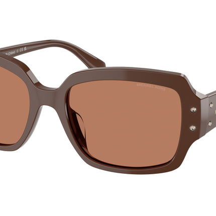 Michael Kors CHâTEL MK2233B Square Sunglasses  4008/3-Nutmeg 55-140-18 - Color Map Brown