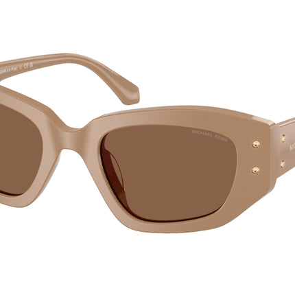 Michael Kors LE PRAZ MK2234B Irregular Sunglasses  355573-Camel 50-140-21 - Color Map Brown
