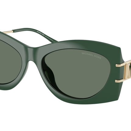 Michael Kors NAVARRA MK2235U Irregular Sunglasses  40063H-Bosco 57-140-16 - Color Map Green