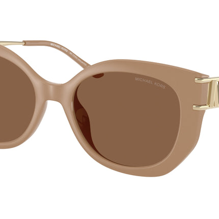 Michael Kors ALICANTE MK2236U Irregular Sunglasses  35553G-Camel 53-140-18 - Color Map Brown