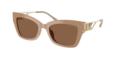 Michael Kors CANTABRIA MK2237U Butterfly Sunglasses  35553G-Camel 52-140-20 - Color Map Brown