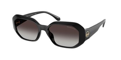 Michael Kors SIESTA KEY MK2240U Irregular Sunglasses  30058G-Black 54-140-17 - Color Map Black