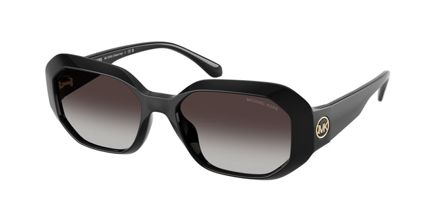 Michael Kors SIESTA KEY MK2240U Irregular Sunglasses  30058G-Black 54-140-17 - Color Map Black