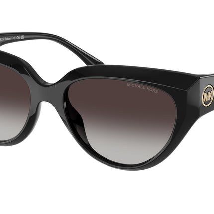 Michael Kors BOCA RATON MK2241U Cat Eye Sunglasses  30058G-Black 55-140-17 - Color Map Black