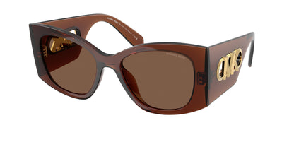 Michael Kors COSTA BLANCA MK2244U Square Sunglasses  402173-Brown Transparent 53-145-18 - Color Map Brown