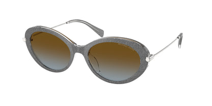 Michael Kors ROCKAWAY MK2245U Oval Sunglasses  400913-Grey Denim 53-140-18 - Color Map Grey