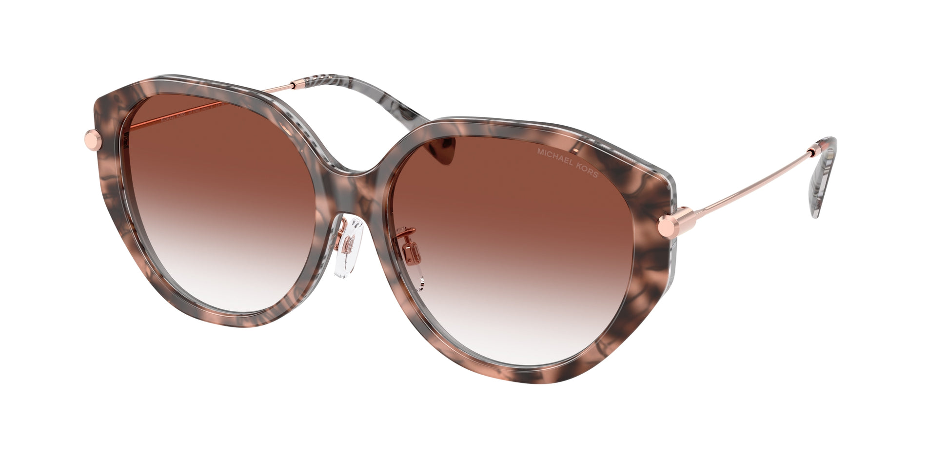 Michael Kors JINAN MK2248D Irregular Sunglasses  4017V0-Pink Tortoise 56-145-16 - Color Map Tortoise