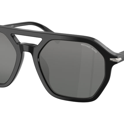 Michael Kors JACKSON HOLE MK2251U Pilot Sunglasses  300588-Black 57-145-19 - Color Map Black