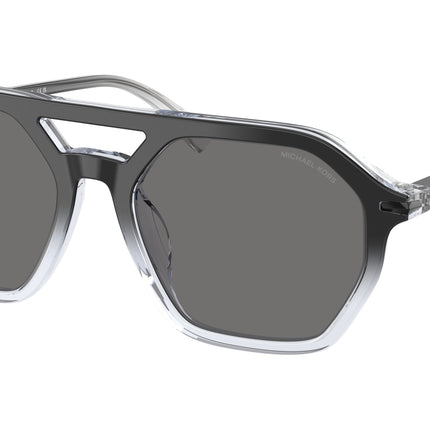 Michael Kors JACKSON HOLE MK2251U Pilot Sunglasses  401381-Black Clear Gradient 57-145-19 - Color Map Black