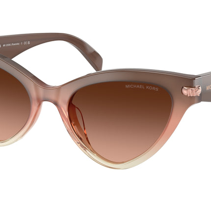 Michael Kors ROANOKE MK2259U Cat Eye Sunglasses  40355M-Soft Pink 52-140-19 - Color Map Pink