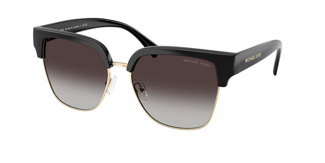 Michael Kors ST. EUSTATIUS MK2262 Square Sunglasses  30058G-Black 56-140-16 - Color Map Black