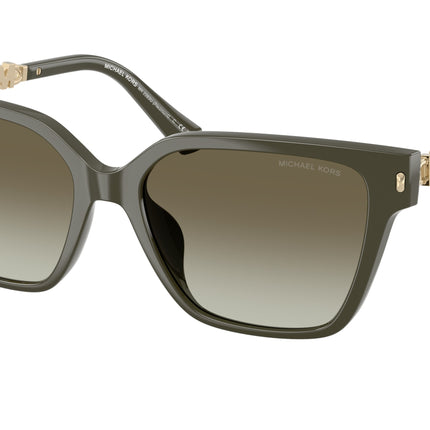 Michael Kors PIEDMONT MK2263U Square Sunglasses  39023M-Olive 56-140-17 - Color Map Green
