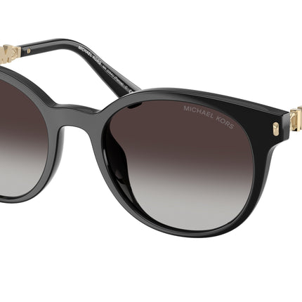Michael Kors PIENZA MK2264U Round Sunglasses  30058G-Black 53-140-20 - Color Map Black