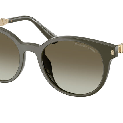 Michael Kors PIENZA MK2264U Round Sunglasses  39023M-Olive 53-140-20 - Color Map Green