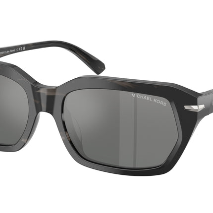 Michael Kors LAKE TAHOE MK2265U Rectangle Sunglasses  403488-Black Horn 57-145-17 - Color Map Black