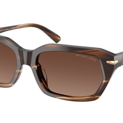 Michael Kors LAKE TAHOE MK2265U Rectangle Sunglasses  4039T5-Brown Horn 54-140-17 - Color Map Brown