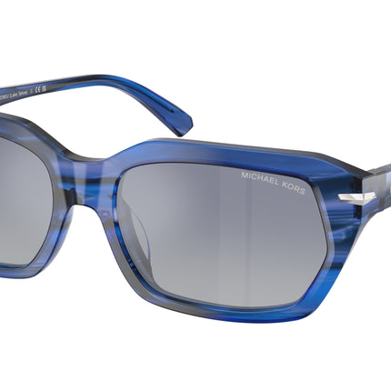 Michael Kors LAKE TAHOE MK2265U Rectangle Sunglasses  40416I-Blue Horn 54-140-17 - Color Map Blue