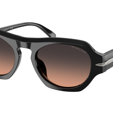 Michael Kors TORONTO MK2266U Irregular Sunglasses  30050L-Black 52-145-20 - Color Map Black
