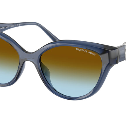 Michael Kors NAGOYA MK2271U Cat Eye Sunglasses  30025D-Navy 53-140-17 - Color Map Blue