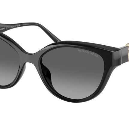Michael Kors NAGOYA MK2271U Cat Eye Sunglasses  3005T3-Black 53-140-17 - Color Map Black