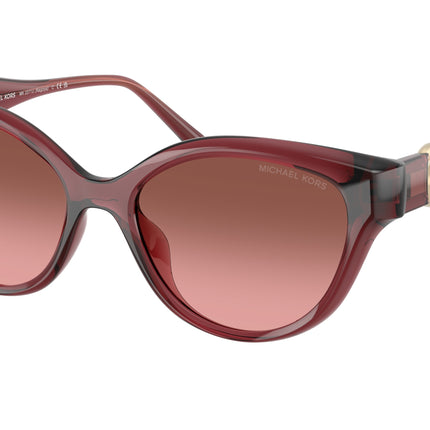 Michael Kors NAGOYA MK2271U Cat Eye Sunglasses  317511-Rosewood 53-140-17 - Color Map Brown