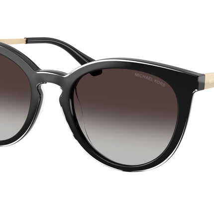 Michael Kors TARIFA MK2274U Round Sunglasses  30058G-Black 53-140-20 - Color Map Black