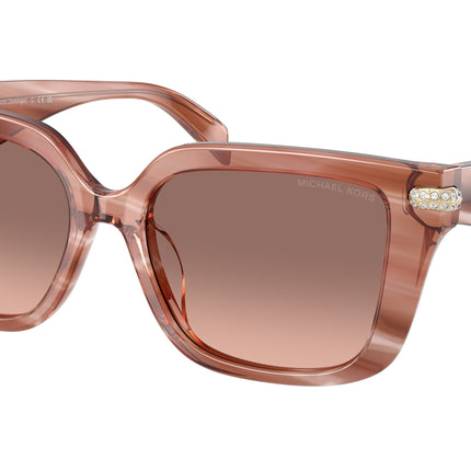 Michael Kors SANTO DOMINGO MK2275BU Square Sunglasses  405613-Pink Horn 54-140-17 - Color Map Pink