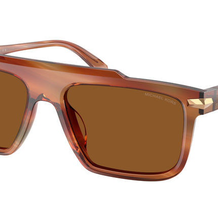 Michael Kors BOSTON MK2278U Square Sunglasses  403973-Brown Horn 57-145-18 - Color Map Brown