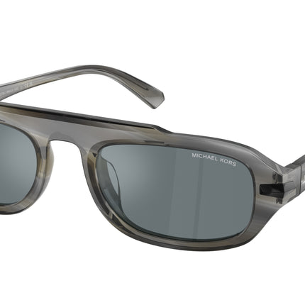 Michael Kors WATCH HILL MK2279U Oval Sunglasses  40476G-Horn 55-145-21 - Color Map Brown