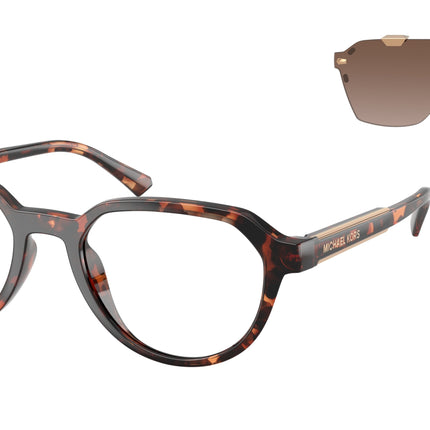Michael Kors LANAI MK2280U Irregular Sunglasses  300613-Dark Tortoise 52-145-20 - Color Map Tortoise
